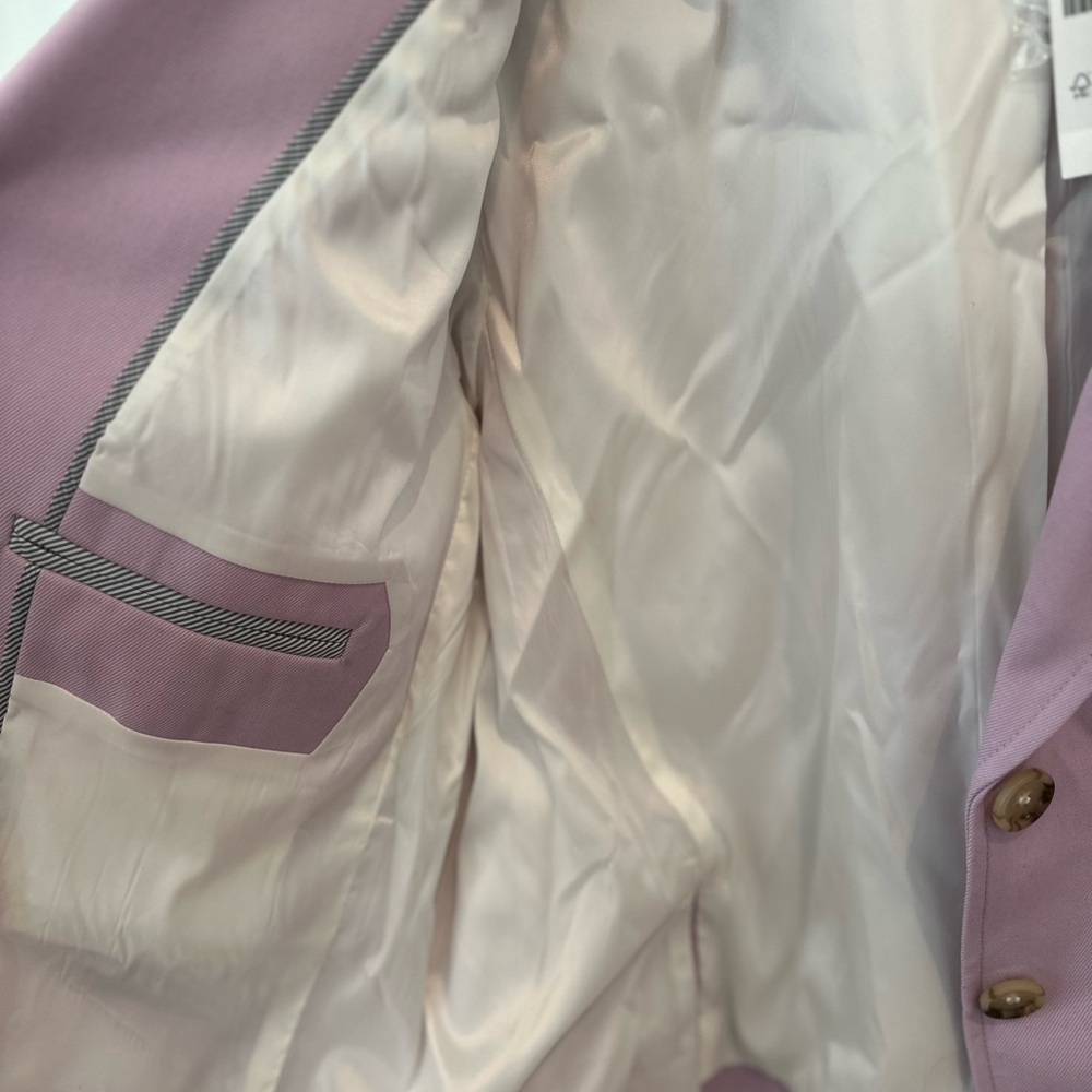 J.Crew NWT Shrunken Blazer Lavender Wool Blend Size 16 - Picture 4 of 9